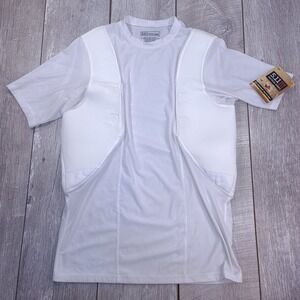 5.11 Tactical Holster Shirt Mens Small White Undergear CCW Compression 40011